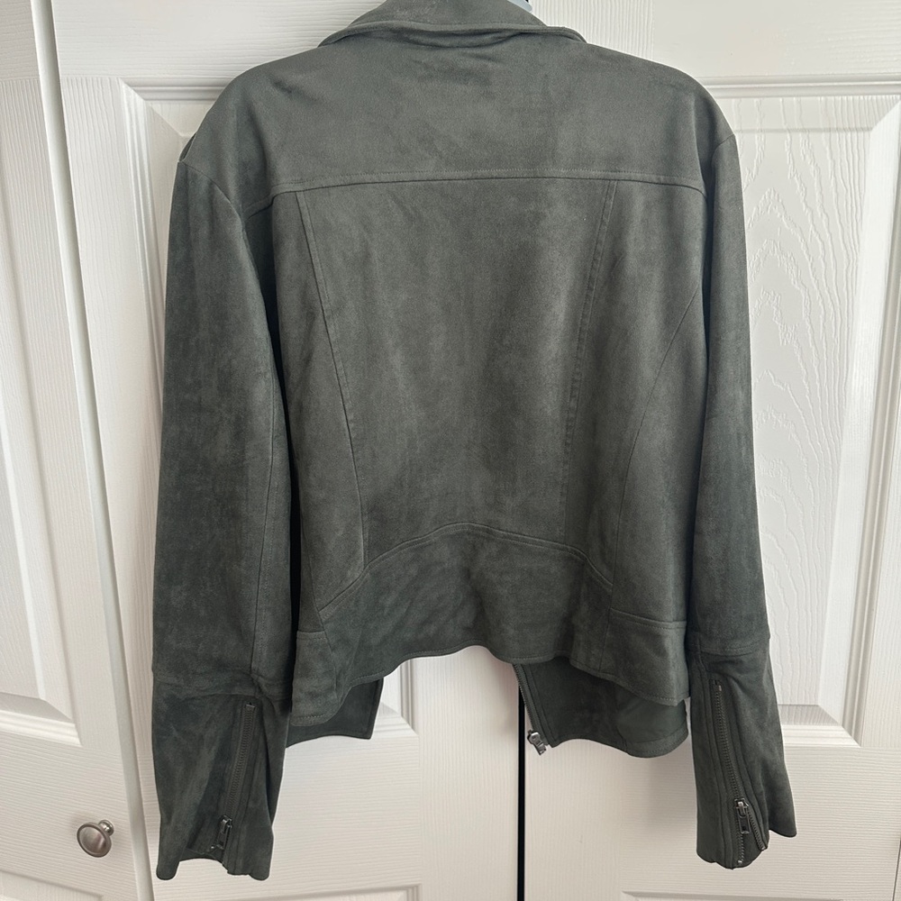 BB Dakota Women's Olive suede Jacket - Picture 6 of 9